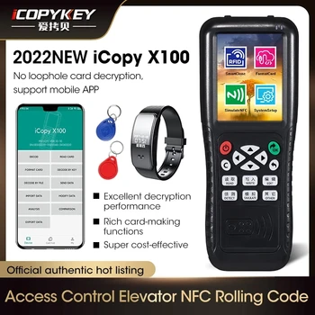 Neueste Icopy X100 englische Version Mit IC ID Reader Writer Duplizierer Volle Decode Funktion Smart Card Schlüssel Maschine RFID NFC Kopie