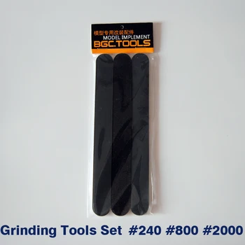 No. 3, Abrasive Stick Set 3 In 1 Schleifen Werkzeuge Set Polieren Sticks für Modell Kit Hobby Finishing-Tools Zubehör