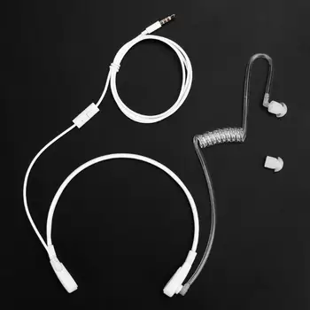 3,5 mm Throat Mic Mikrofon Headset Covert Air Rohr Ohrhörer Kopfhörer für iPhone Android-Handy-Headset-Mikrofon-Abdeckung