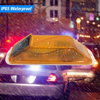 Auto Solar Strobe Warnung LED Lampe Chip Control Bridge Wiederaufladbare Nacht Driving Traffic Safety Vorsicht Licht Auto Zubehör