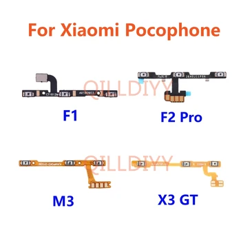 Power-Taste & Volume Seitliche Taste Flex Kabel Für Xiaomi Pocophone Poco F1 & F2 Pro & M3 & X3 GT-Ersatz Teile Reparatur