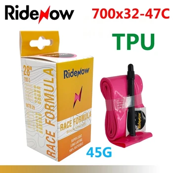 RideNow TPU Rennrad 700C Bike Inner Tube 700x32C 35 38 40 42 45 47C-Reifen 45/65mm Französisch Ventil für MTB Bike 29x1.5 1.75 1.9 Reifen