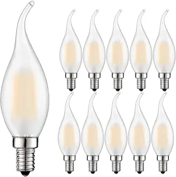 Retro Dimmbare Led Kerze Licht C35 Milchglas E14 220V 4W 6W Warm white 2700K Filament Glühlampen Lampe Für Kronleuchter Beleuchtung