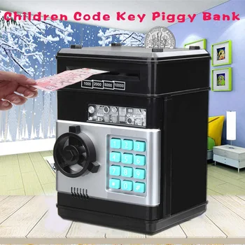 Elektronische Passwort Geld Box Code Key Lock Piggy Bank Automatische Münzen Cash Geld Sparen Box Zähler Mini Safe Kind Geschenk