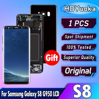100% Getestet Original Für Samsung Galaxy S8 G950 LCD Display Touch Screen Für Galaxy S8 G950F G950U G950W Display Ersetzen Reparatur