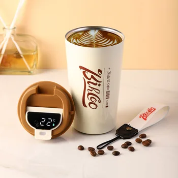 In-Auto Isolierte Tasse 380/510ml Thermos Smart Kaffee Becher Tragbare Thermische Becher Temperatur Display Wasser Flasche