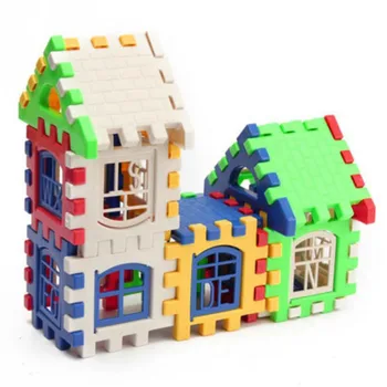 24PCS Baby Kinder Kinder-Bau-Bildungs-Learning-Hausbau-Gehirn-Entwicklungs-Spiel Blöcke Spielzeug Set