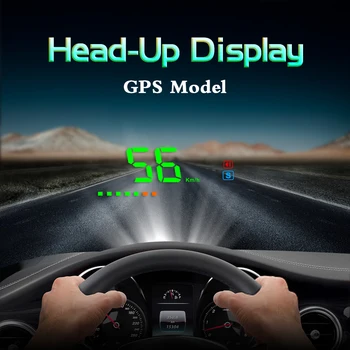 Neue Ankunft A2 Elektronik Head Up Display Auto Geschwindigkeit Windschutzscheibe Projektor GPS Digitale Auto Tacho Auto accessries
