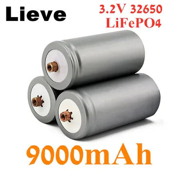 1-10PCS Marke verwendet 32650 9000mAh 3,2 V lifepo4 Wiederaufladbare Batterie Professional Lithium-Eisen-Phosphat-Batterie mit Schraube