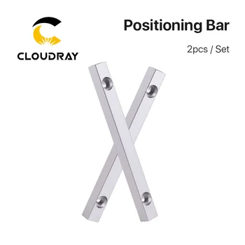 Cloudray Worktable Positioning Bar 2pcs 125*12mm Dia.6mm + 4pcs Positionierung Schraube für DIY Faser & Co2-Kennzeichnung Gravur Maschine