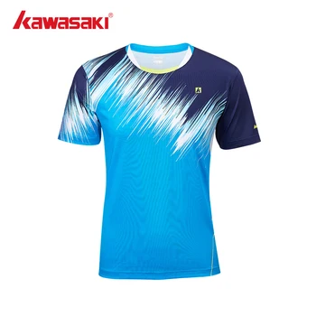 Kawasaki Badminton Drei-dimensionale Nähen, T-shirt Professionellen Atmungsaktiv Sport Tennis Badminton Kleidung A1934 A2934