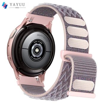 20mm Nylon Ersatz Strap für Samsung Galaxy Watch 4/Galaxy Watch 5 40mm 44mm/5 Pro/Aktive 2 40mm 44mm/Huawei Uhr GT2 42mm