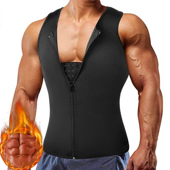 Männer Abnehmen Weste Body Shaper Abnehmen Gürtel Neopren Bauch Bauch Fett Brennen Shapewear Taille Schweiß Korsett Workout Anzug