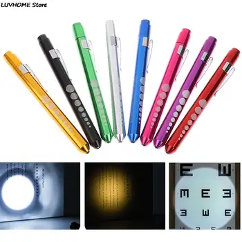 LED Taschenlampe Arbeit Licht Erste Hilfe Stift Licht Taschenlampe Lampe Pupille Gauge Messung Tragbare Medizinische Stift Licht