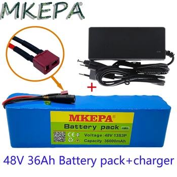 13s3p high-Kapazität Batterie 48V 36ah 1000W lithium-Ionen Batterie pack geeignet für auf 54,6 V elektrische Fahrrad Roller mit BMS+Ladegerät