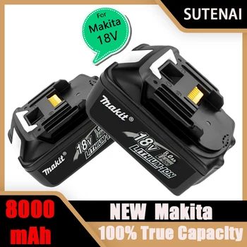 100% Original Makita 18V 8000MAh Wiederaufladbare Power Werkzeuge Makita Akku Li-ion Ersatz LXT BL1860B BL1860 BL1850
