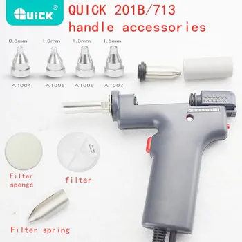 QUICK201B Elektrische Saug Pistole, 201B Heater Assembly, Filter Sponge, Filter, Düse
