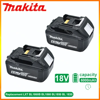 18V 6.0 Ah Makita Original Mit LED-lithium-ion Ersatz LXT BL1860B BL1860 BL1850 Makita wiederaufladbare power tool Batterie