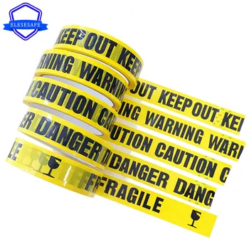 1 Rolle 24mm*25m Yellow Warning Sign Klebebänder DIY Aufkleber Vorsicht Gefahr Barriere Sicherheit Erinnerung Für die Shop Lager Fabrik Schule
