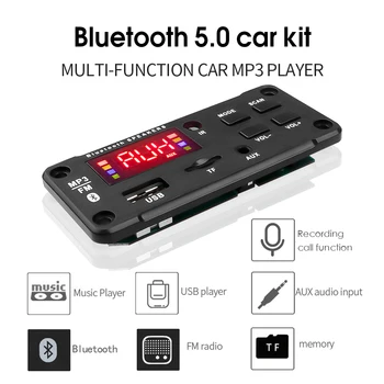 2*25W Bluetooth Freisprecheinrichtung MP3-Player-Verstärker-Modul WMA Decoder Board USB TF FM Radio Auto-Lautsprecher Wireless Audio Receive Kit