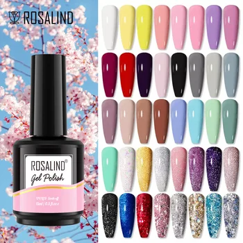 ROSALIND Gel Nagellack 40 Farben Semi Permanent Maniküre Nail Art Gel Lacke Hybrid Base Top Coat Für Gel Polnisch
