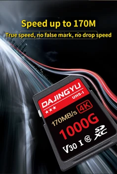 DAJINGYU V30 V60 V90 SD-Karte XQD High Speed Digital Bild Karte V30-Serie 170M Kamera SD Speicher Karte