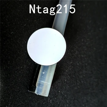 NFC Ntag215 Münze TAG Key 13,56 MHz NTAG 215 Karte Label RFID-Ultralight-Tags-Etiketten 25mm Durchmesser Runde Box