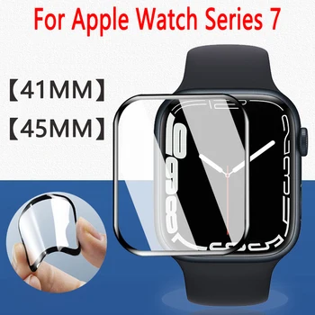 Screen Protector Für Apple Watch 45mm 41mm 44mm 42mm 40mm 38mm iwatch 6 SE 5 3 Soft Film Uhr Zubehör apple watch series 7