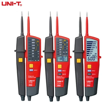UNIT Digital Voltmeter UT18C UT18D AC DC Spannung Continunity Tester LCD Display RCD Electrical Test Tool, Led-Leuchten