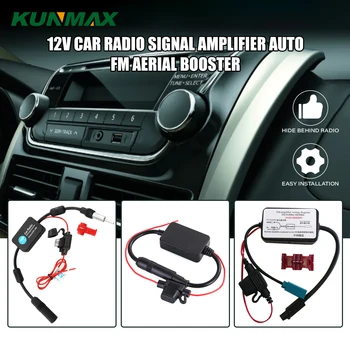 Auto Auto Radio FM Antenne Signal Booster Für VW Honda Männlichen und Weiblichen Auto FM Signal Verstärker Amp Verstärker 12V Signal Antenne