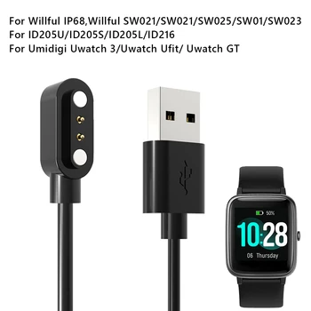 Smartwatch Ladekabel für Vorsatz IP68/SW021/SW025/SW01/SW023 Uwatch 3 Sport Watch Magnetische Ladegerät Netzteil Draht Dock