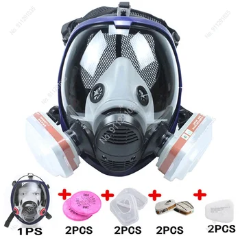 Chemische Maske 6800 Gas Maske Staub Atemschutz Farbe Pestizid Spray Silikon Volle Gesicht Filter für Labor-Schweißen