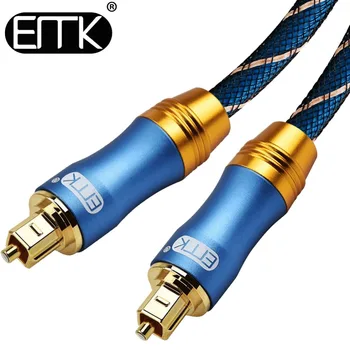 EMK 5,1 Digital Optical Audio Toslink Kabel Fiber Optic Audio Kabel 1m 2m 3m 10m 15m für Hallo-Fi DVD TV