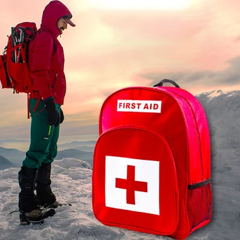 Outdoor Notfall Rucksack Erste-Hilfe-Kits, Lagerung Tasche, Red Cross Tactical Knapsack Hause Sport Camping Überleben Liefert