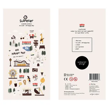 Koreanische Importiert Marke Sonia Spielplatz Tiere Aufkleber Scrapbooking DIY Tagebuch Aufkleber, Reise-japanische Schreibwaren Stickery