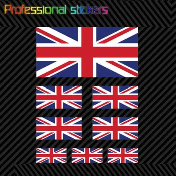 8 Pcs Assorted Vereinigtes Königreich, britische Flagge Aufkleber Set-die Cut Decal Union Jack Aufkleber für Auto, RV, Laptops, Motorräder