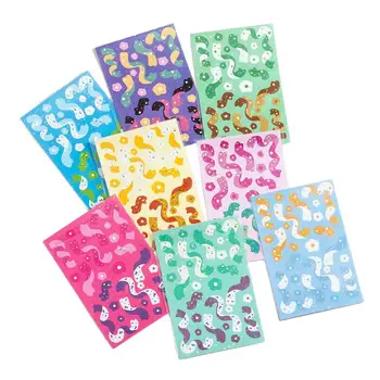 8pcs Korean Cute Ribbon Sticker Pack - Kawaii Glitzer-Hologramm-Konfetti-Aufkleber Für KPOP Toploader Deco, Scrapbooking & Mehr