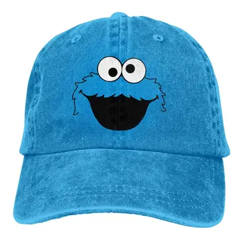Cookie Monster Gesicht Sesame Street Herren Baseball-Kappen Schirmmütze Sonnenhut Im Freien Hut