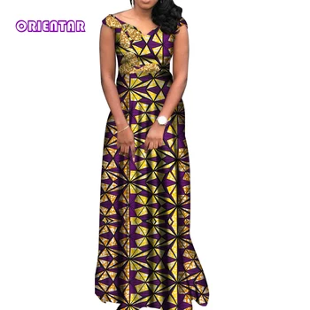 Frauen afrikanische Print Kleider Elegante Baumwolle Lange Maxi Kleid für Hochzeit Party Frauen afrikanische Kleidung Ball Kleid 4XL 5XL WY4492