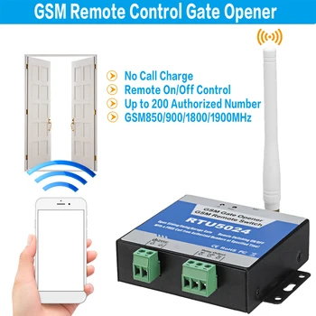 RTU5024 GSM Gate Opener Relay Remote Door Zubehör-Schalter/m 850/900/1800 / 1900MHz für den Haushalt, Versorgt Schlafzimmer