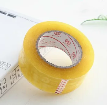 Nützliche 1 Rolle Transparentes Klebeband Sticky für Karton Kunststoff Festen Home-Office-Verpackung Lieferungen