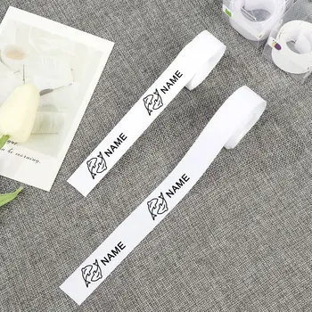 Kleidung Marker Tags Waschbar Druck-Tape-Blank Bekleidungs Etiketten für Kinder-Namen-Stempel-Kleidung DIY Nähen Zubehör 2022 Neue
