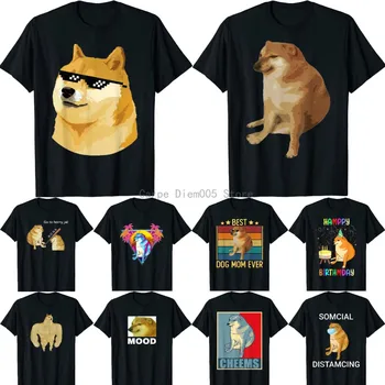 Lustige Best Dog Mom Ever Quote Dog Mom Shirt Cool Cheems Meme T-Shirt