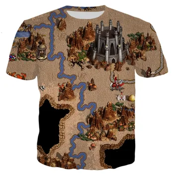 Neue Sommer-Heroes Of Might And Magic 3d-gedruckt Sommer Männer Casual Mode Übergroßen T-shirt Für Mädchen Hip Hop Camiseta