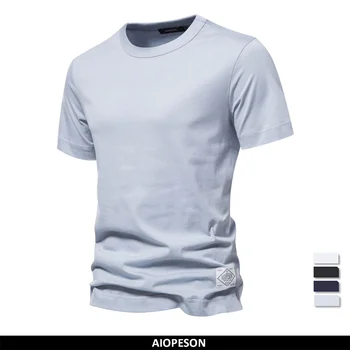 AIOPESON Marke Qualität Solid Farbe Männer T-shirt Casual Kurzarm-T-Shirts für Männer Neue Sommer Mode Designer Tops Tee Mann