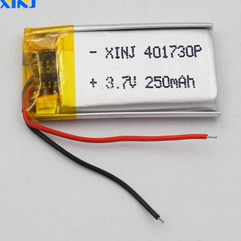 XINJ 3,7 V 250 mAh Polymer Wiederaufladbare Li-Lithium-Batterie 401730 Für GPS Sat Nav Bluetooth-Kopfhörer-Lautsprecher Fahren Recorder