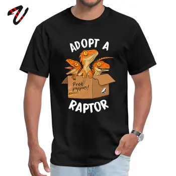 Adopt A Raptor T-shirt Neue Auflistung Männer T-SHIRT Lustige Cartoon Baby T-rex-Print-T-Shirt Liebe Vater Tag Geschenk Kleidung Kostenloser Versand