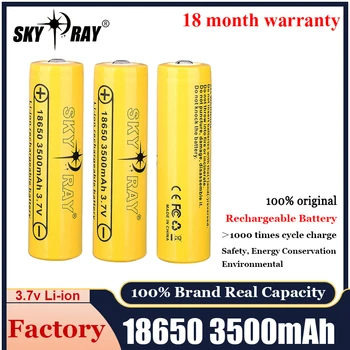 18650 Batterie Original Li-ion 3500mAh Reale Kapazität 3,7 V Lithium-Akkus Für Taschenlampe Batterien/UAV/Head Licht