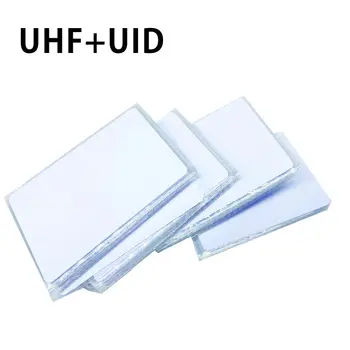 50 Oder 100 STÜCK 915 MHz 13,56 MHz Long-Range-Dual-Frequenz Passive RFID UHF-Composite-Karten U8+UID Chip