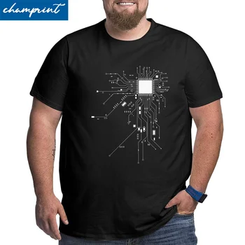 Computer CPU Core Herz Geek Nerd T-Shirts Freak Hacker PC Gamer T-Shirts Männer Big Hohen T-Shirt Plus Größe 4XL 5XL 6XL Kleidung